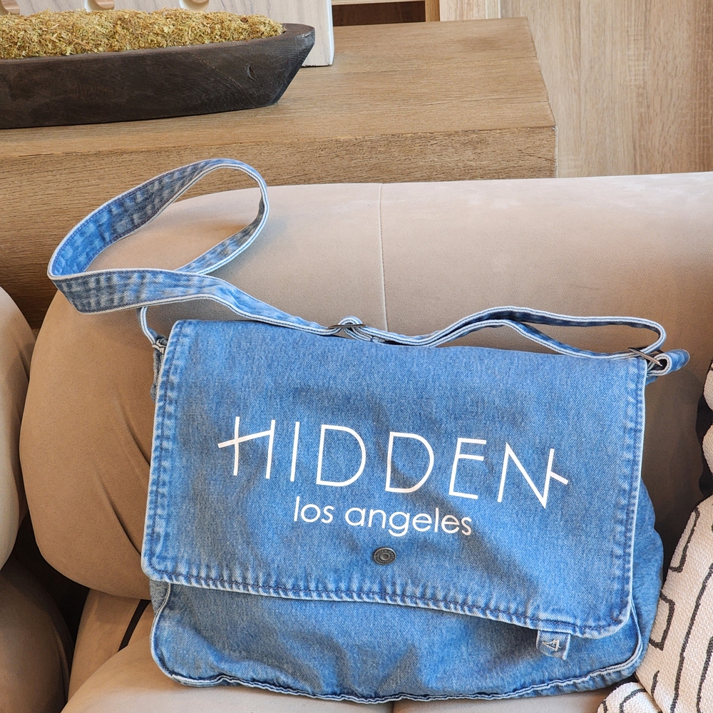 Hidden LA Blue Denim Women's Shoulder Bag Crossbody Tote Messenger Satchel